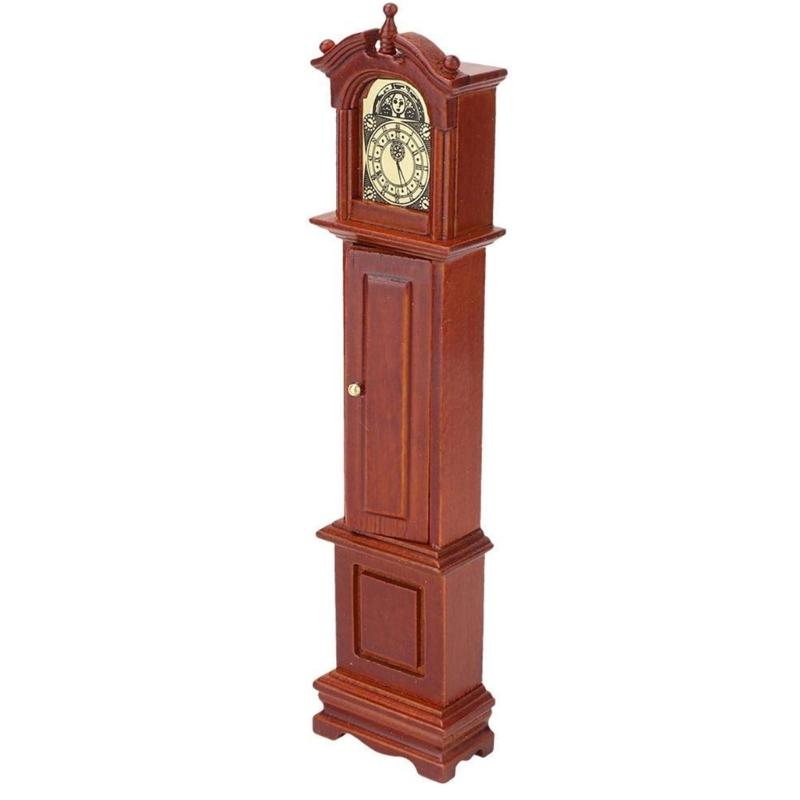 Nostalgic Miniature Floor Clock Dollhouses Accessory Perfect for Retro Enthusiasts and Unique Home Decors