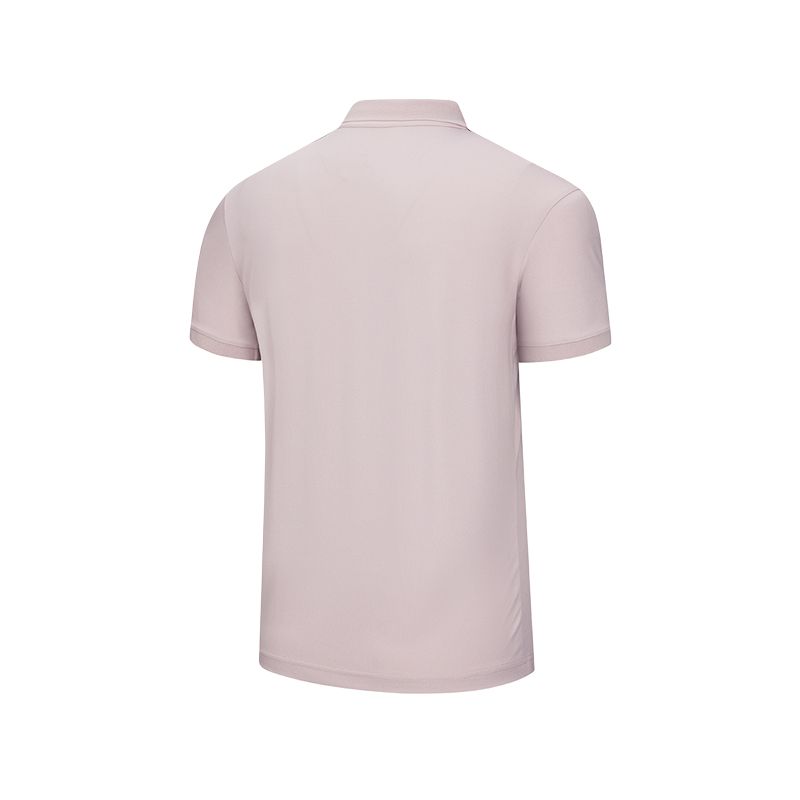 SAUCONY Comfortable Breathable Versatile Short Sleeve Polo Shirt Men Tops Champagne-Pink SA2250SP62C-PK039