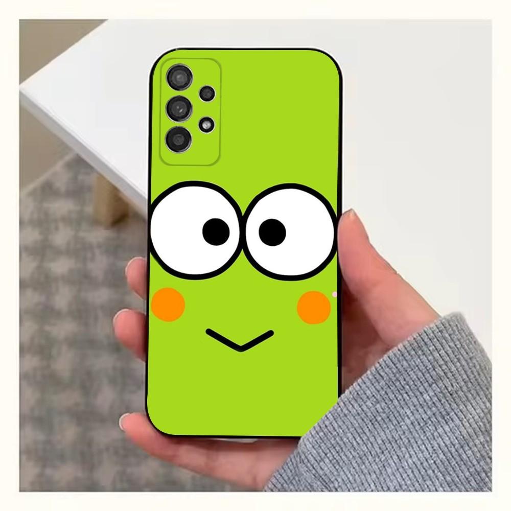 

Cartoon K-Keros K-Keroppis Phone Case For Samsung S25,S24,S23,S22,S20,S21,S10,Ultra,Plus,Lite,FE,Soft Silicone Black Cover Samsung S20plus5G