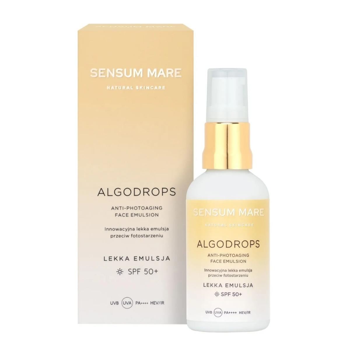 

Sensum Mare Algodrops Innovative light emulsion against photoaging SPF50+, 50 ml