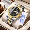 Men's Luminous Quartz Diary Watch: Stylish & High-Value Fashion Accessory