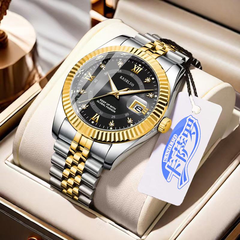 Men's Luminous Quartz Diary Watch: Stylish & High-Value Fashion Accessory