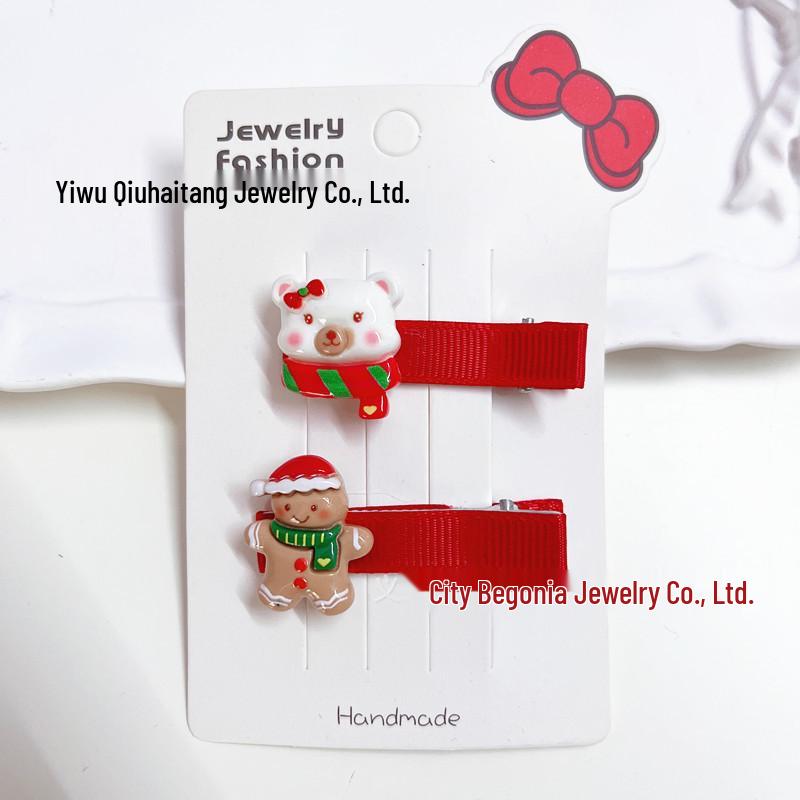 Christmas Hair Clip & Headband Set: Antlers, Snowman, Santa Claus Party Accessories