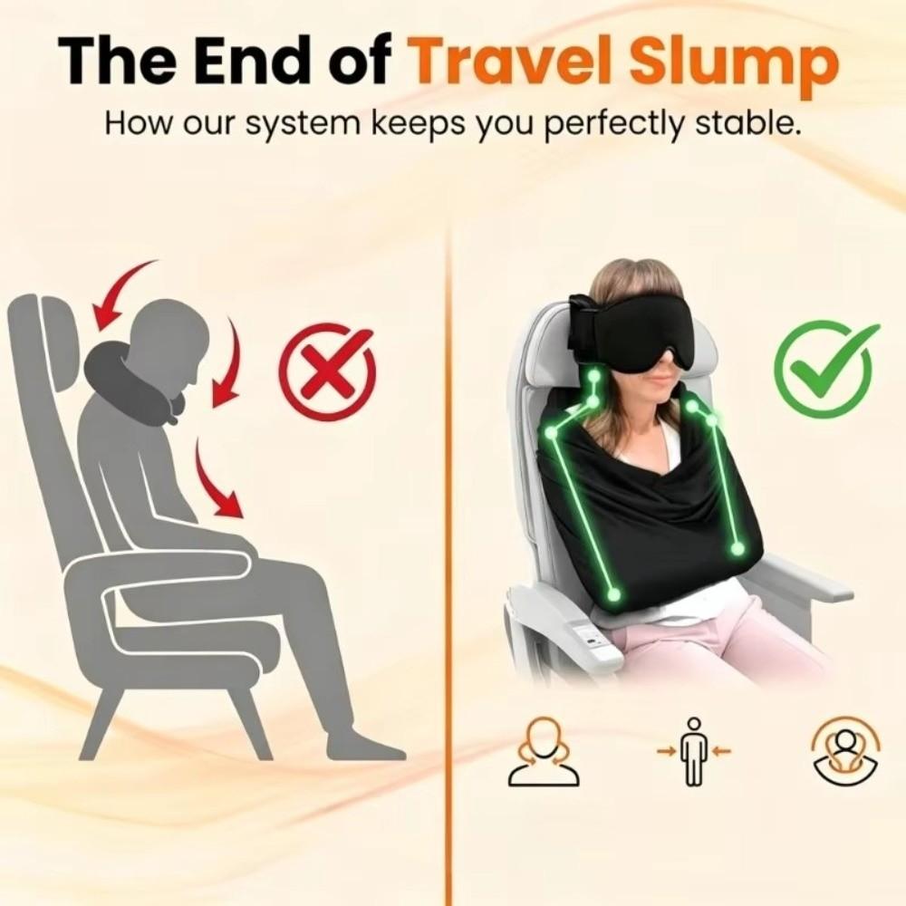 Multi-Use Function Car Sleep Support Adjustable EyeMask Pillow For Office Use