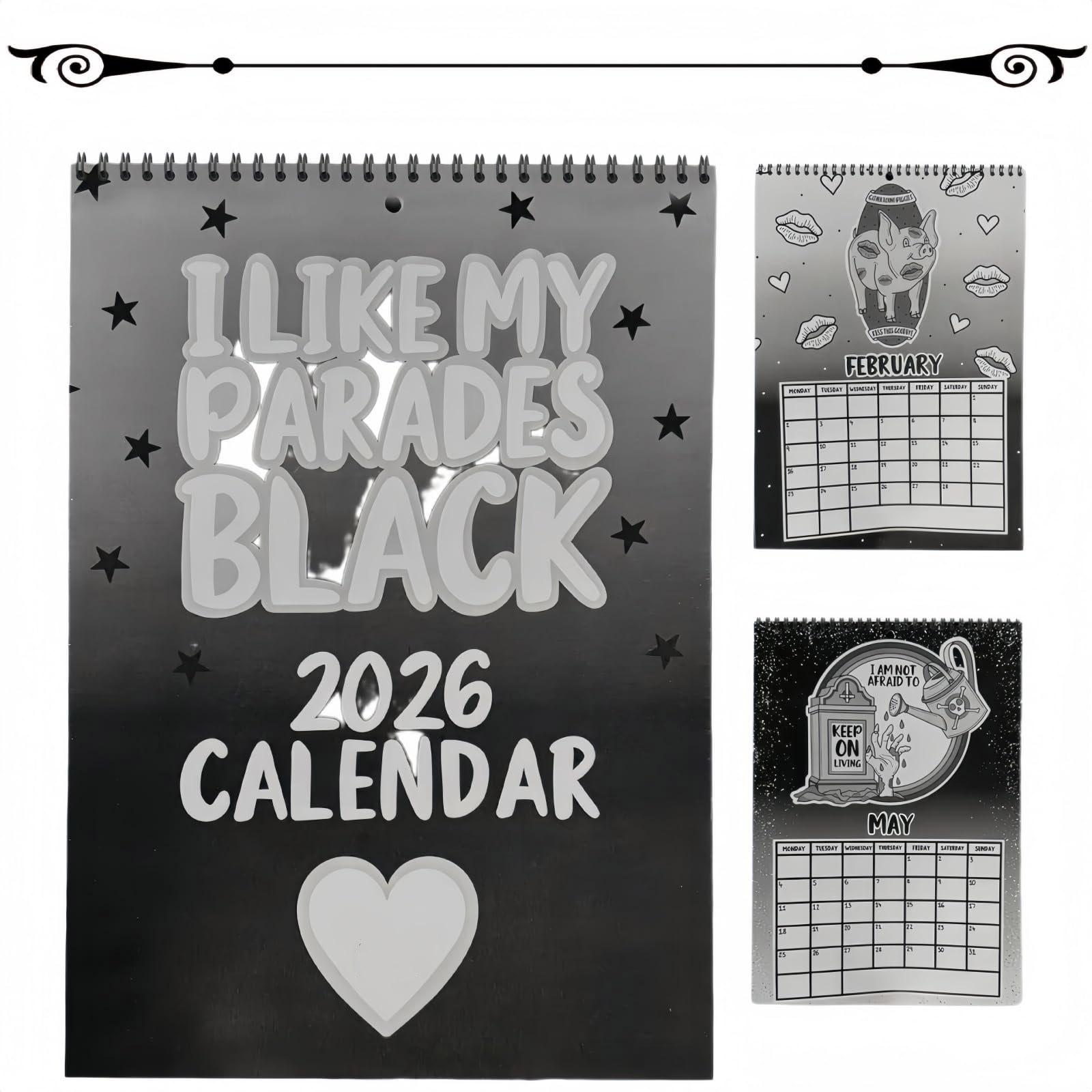 

Black Humor Gift, 12 Months Of , Emotional Intelligence Page, Wall Art For Music Enthusiasts, Home And Decoration Calend One Size чёрный