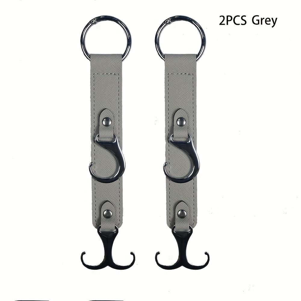 2 PU Leather Car Seat Back Hooks - Multi-functional Car Headrest Hanger, Suitable for Grocery Bags, Coats, Umbrellas, Handbags-car Seat Storage Boxes