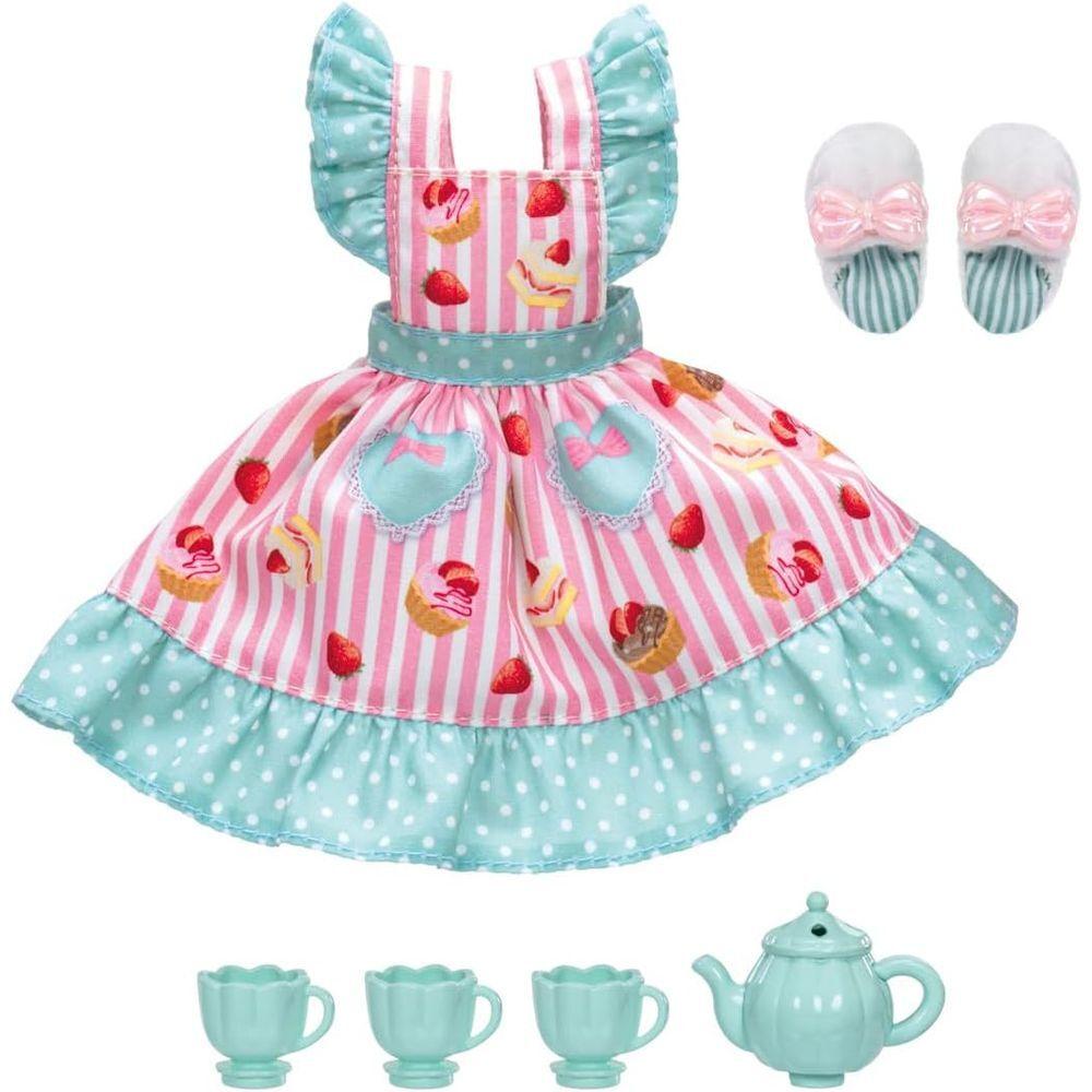 TAKARA TOMY Dress Teatime Apron Pretend Play Toy for Ages 3 and Up Sold Licca-chan LW-10 Dress-up (Doll Separately)
