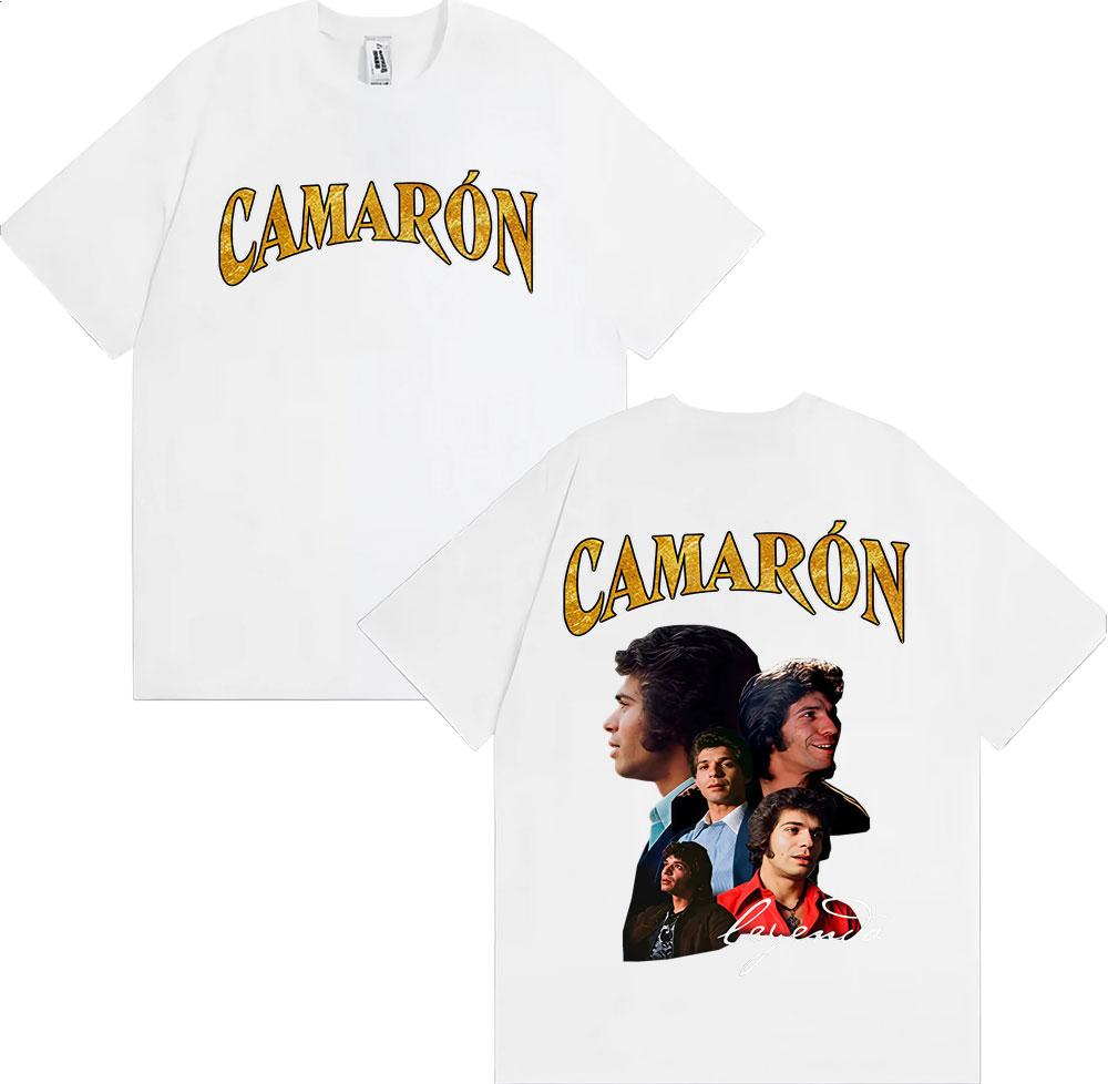 Rock Band Camarón De La Isla Album Merch T-shirts for Men Women Fashion Retro Short Sleeve T Shirt Oversized 100% Cotton T-shirt