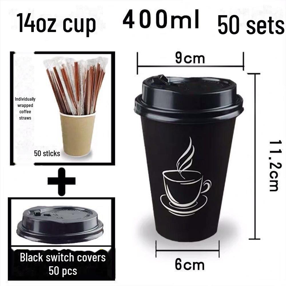 

Изолированный одноразовый бумажный стаканчик для кофе и чая с крышкой, термостойкий для горячих напитков.