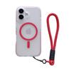 The Transparent Edge Magnetic Anti-drop Phone Case Is Suitable for IPhone16 Protective Case, Soft Apple 15promax Shell Lanyard for Women
