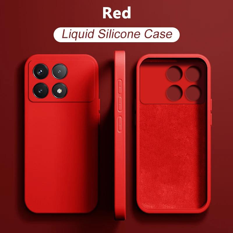 For Poco X6 Pro Deksel Luksus Flytende Silikon Telefondeksler For Xiaomi Poco X6 Pro Poco X 6 Pro Poco X6Pro Pocox6 Pro 5G Deksel