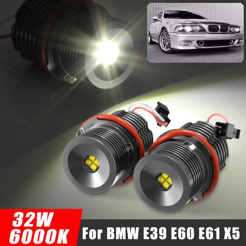 2pcs Auto Car LED Angel Eyes Marker Light Bulbs Daytime Running Lights White/Red