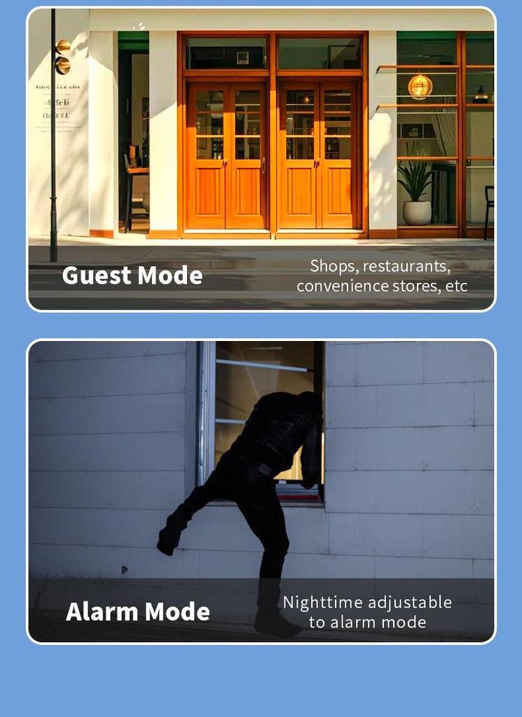 Smart Infrared Sensing Doorbell with Time Display, Multiple Ringtones, and LED Flash Reminder.