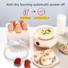 Automatic Power Off Egg Boiler Mini Multi-layer Breakfast Machine with Measuring Cup Egg Poacher for Home Dormitory