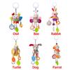 Newborn Baby Rattles Toys 0-12 Months Bed Stroller Infant Mobile Hanging Bell Cartoon Educational Puppy Bee Plush Toys Boys Girl