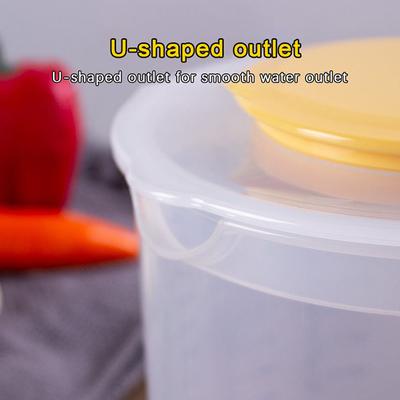 1Pc 2.5L Large Capacity Baking Measuring Cup Scale Kitchen Mixing Bowl With Lid