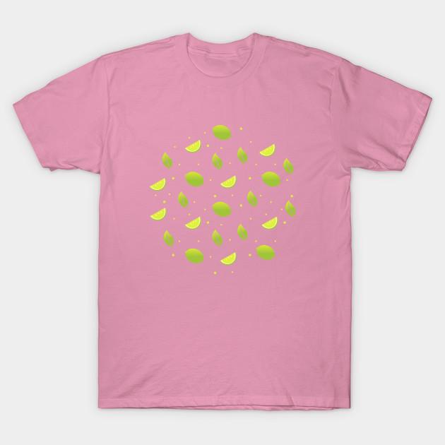T Shirt Women Lime Pattern Harajuku Print Kawaii Tshirt Summer Short Sleeve Female T-Shirt Top Tee