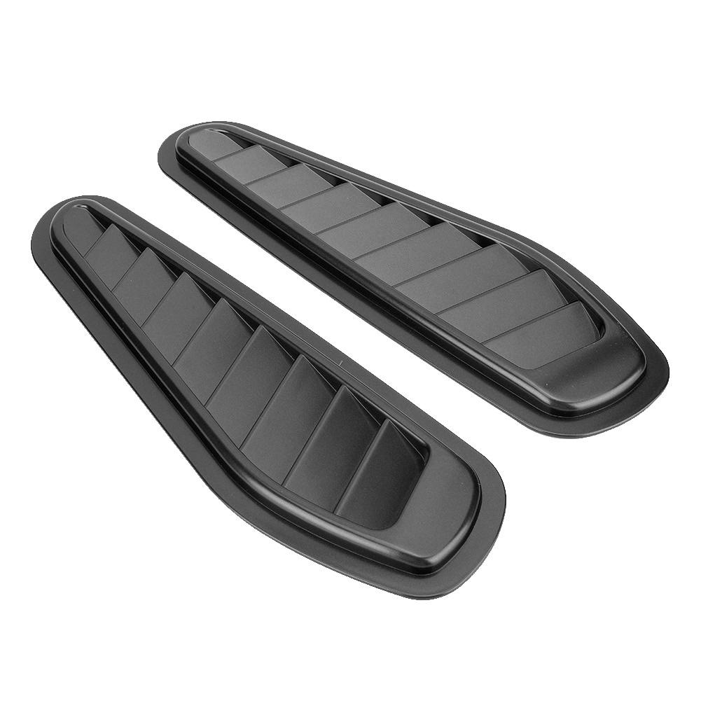Car Air Flow Intake Hood Side Vent Decorative Cover UniversalBlack