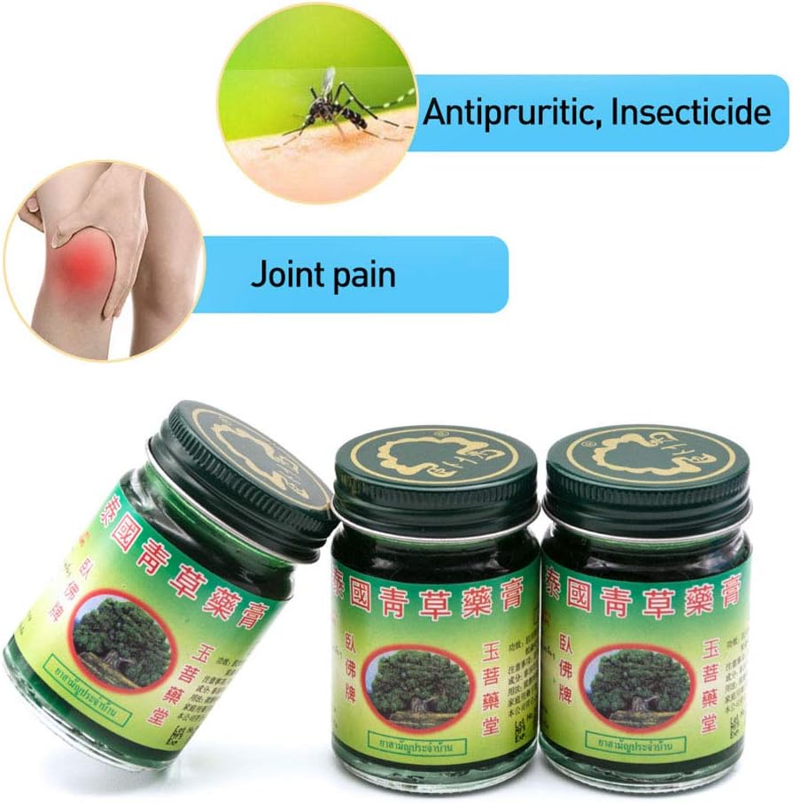 Set of 3 Thai Green Balms – 3 x 50g – Muscle & Joint Relief