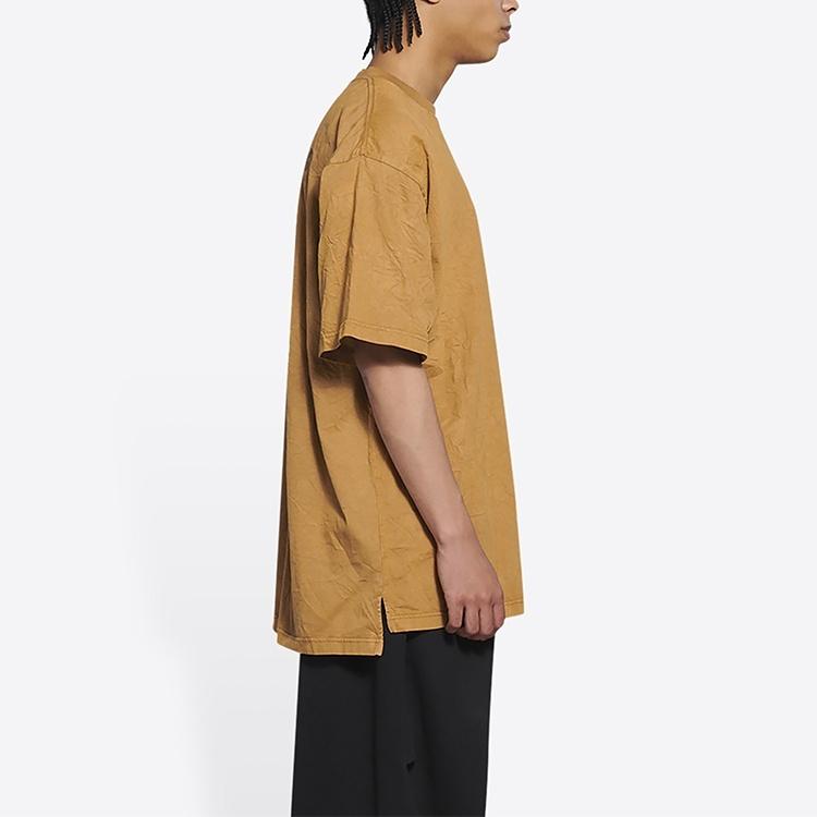 Balenciaga Logo T-Shirt Medium Fit 'Beige' Men's 612966TLVB39504
