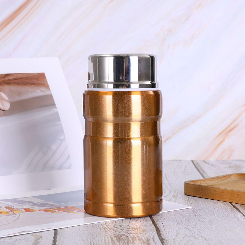 Direct Supply 304 Stainless Steel Braised Cup Large Capacity Vacuum Cup Portable Student Office Worker Insulated Lunch Box