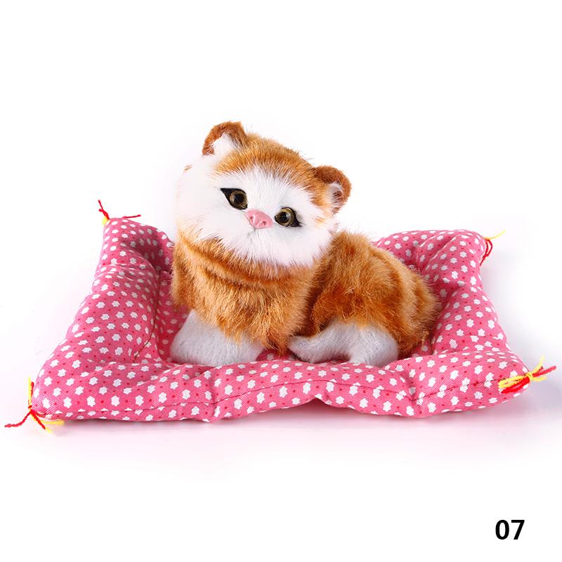 Brand Latest Simulation Animal Doll Plush Sleeping Cats Toy Featuring Cushion Can Speak Out featuring Sound Children Gift Idea Stuffed Desk Ornament