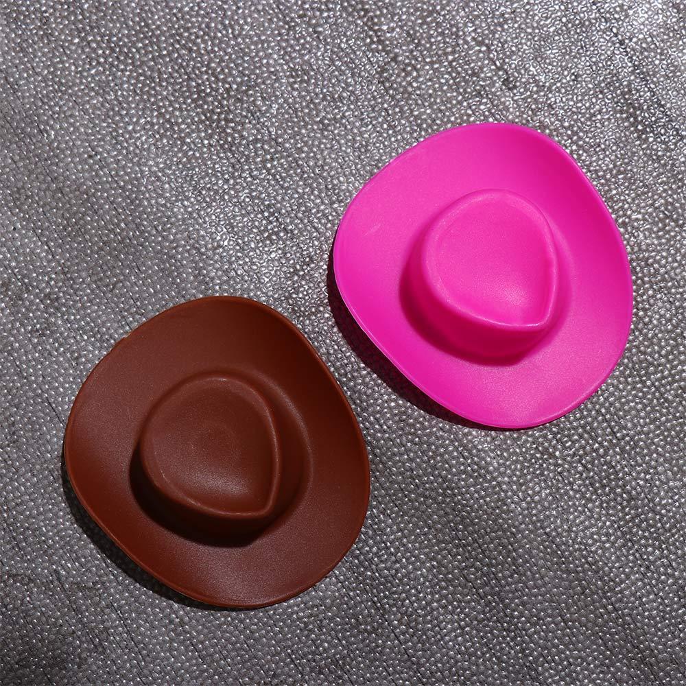 Kids Gift For Girls Pink Kids Toys Miniature Doll Cowboy Hat Cowgirl Doll Hat Mini Hat Doll Cap