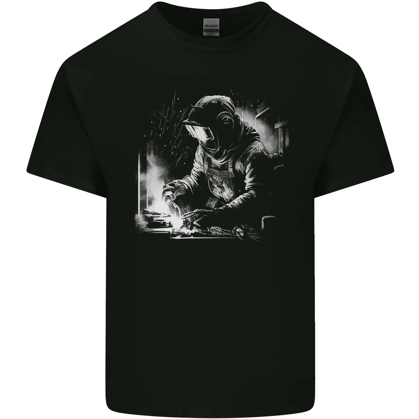 A Welder Welding a Joint Kids T-Shirt Childrens 4XL