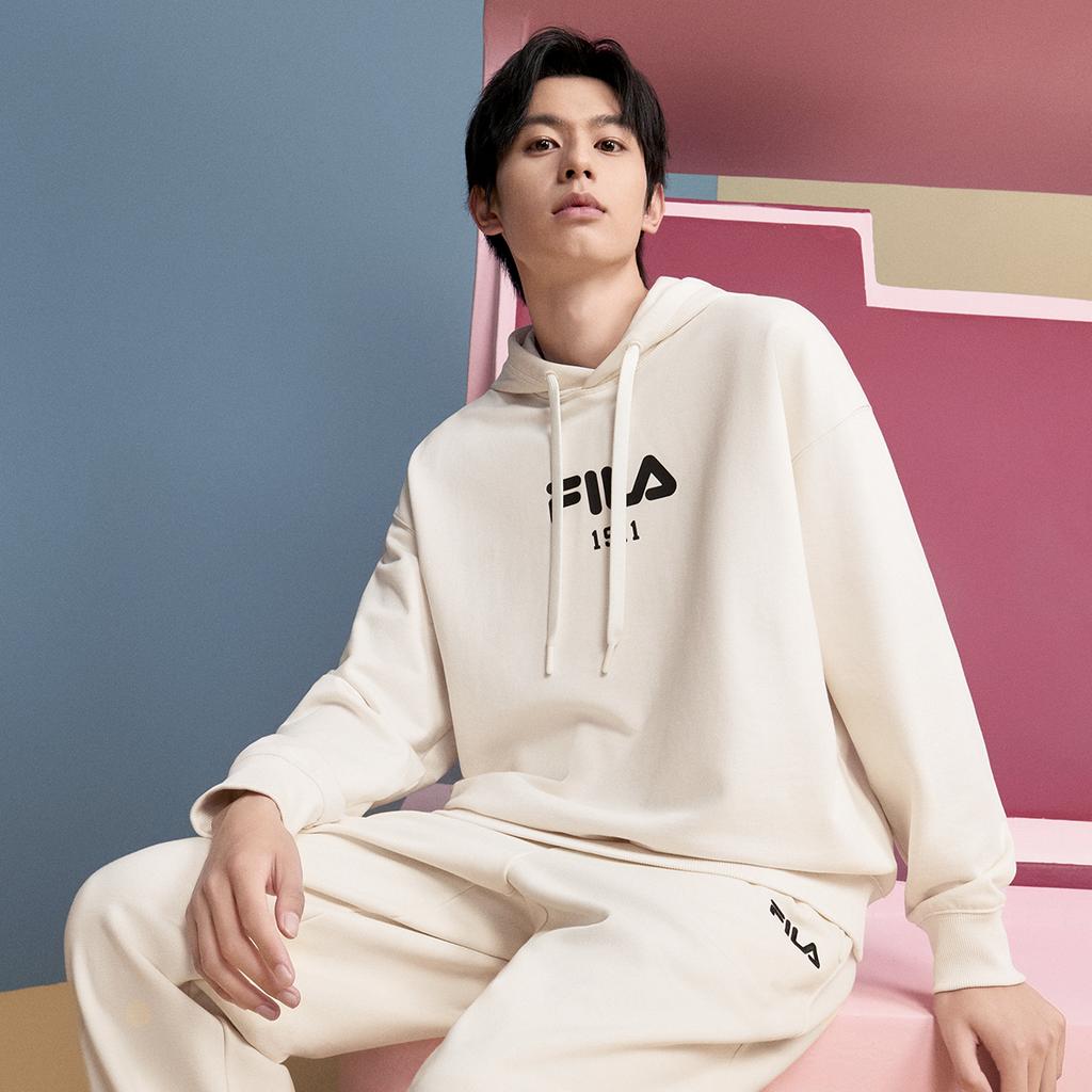 New FILA Sweatshirt Men's Steam White F11U439201FIV