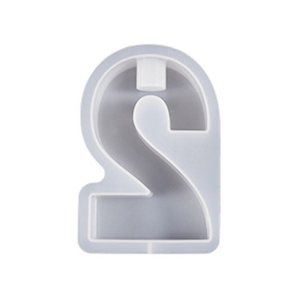 Crystal Epoxy Resin Mold Geometric Numbers Candlestick Mould DIY Candle Holder Home Decor Cement Plaster Silicone Molds