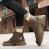 Fashion Autumn and Winter Men's Short Boots Classic Retro Design Style Outdoor Leisure Business Party Daily Office Motorcycle Shoes