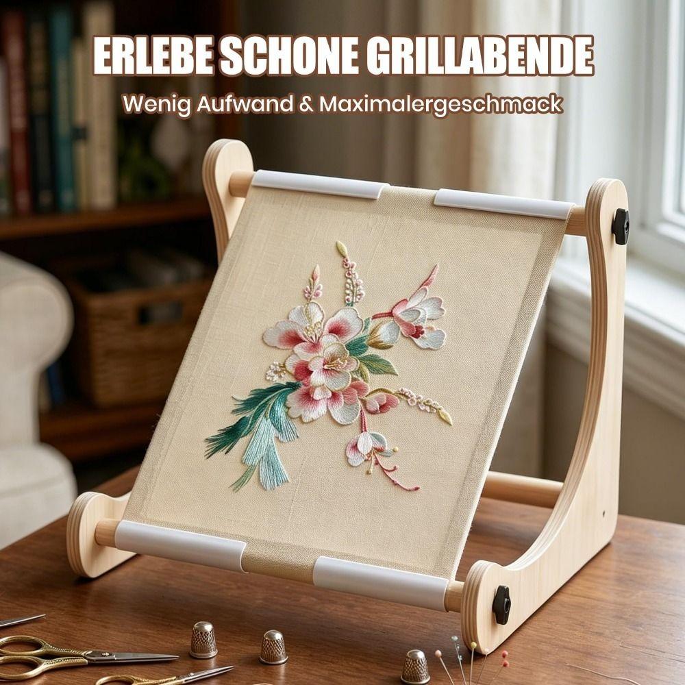 Adjustable Embroidery Table Stand Sturdy Embroidery Hoop Holder Tabletop Sewing