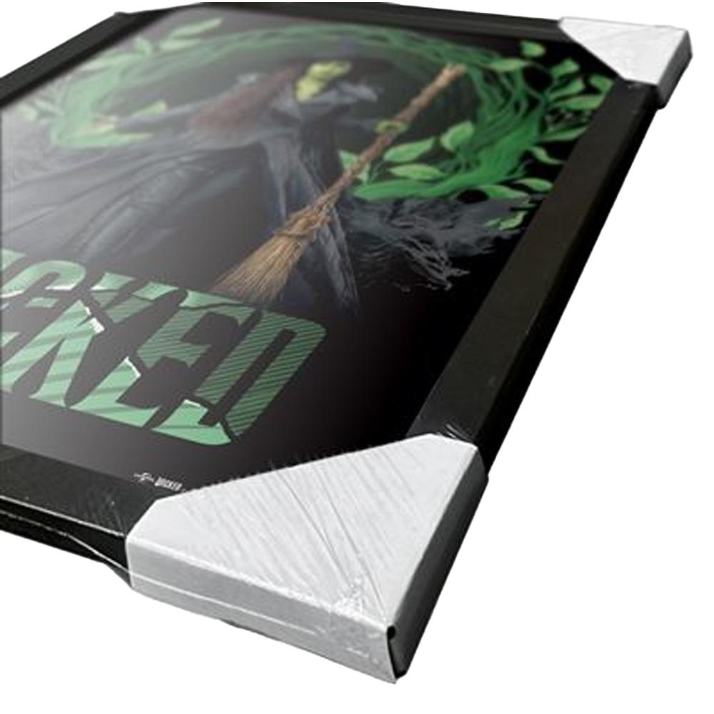 Wicked Elphaba Round Frame Framed Poster