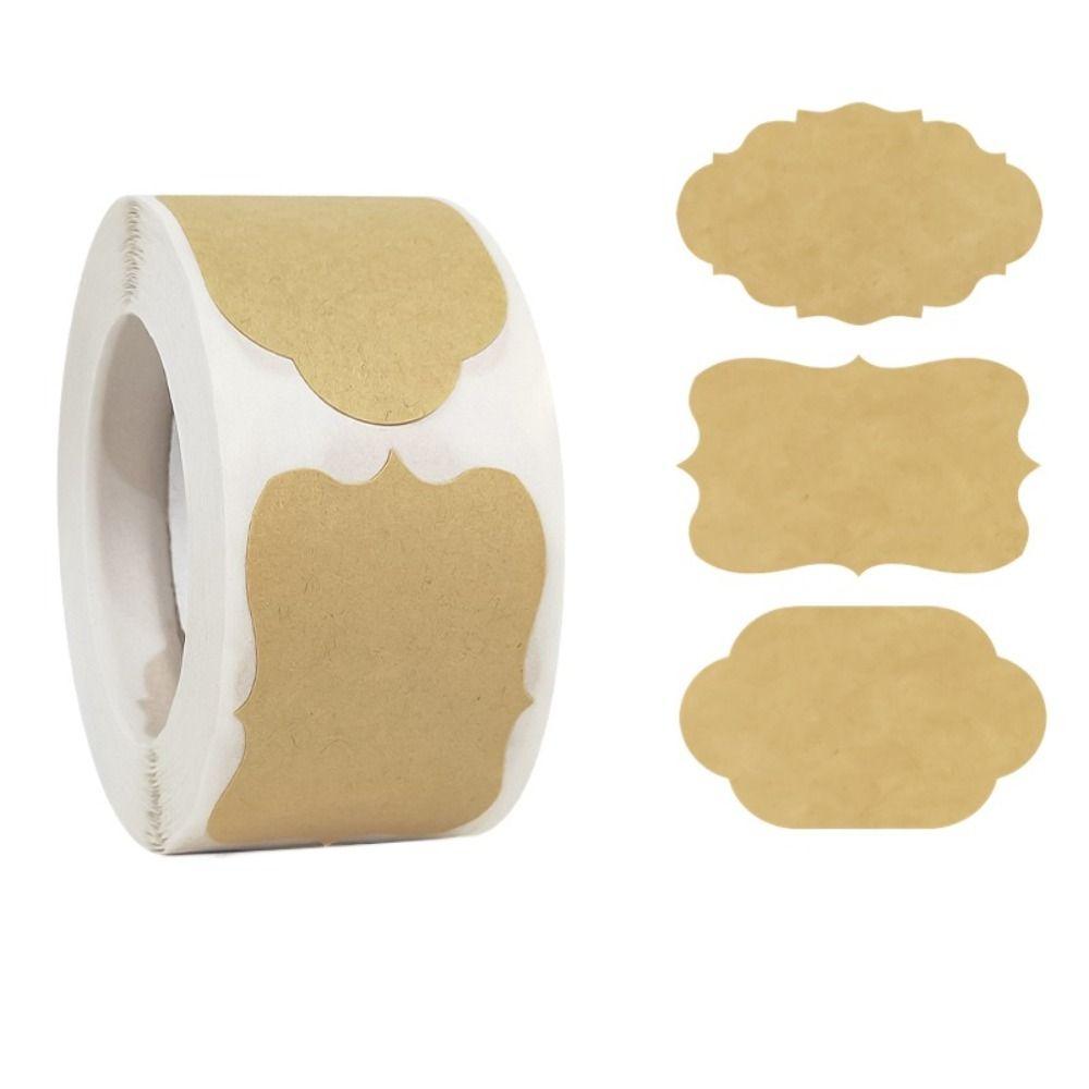 300Pcs/Roll Writable Spice Jar Label Stickers Blank Stationery Sticker Tags  Can