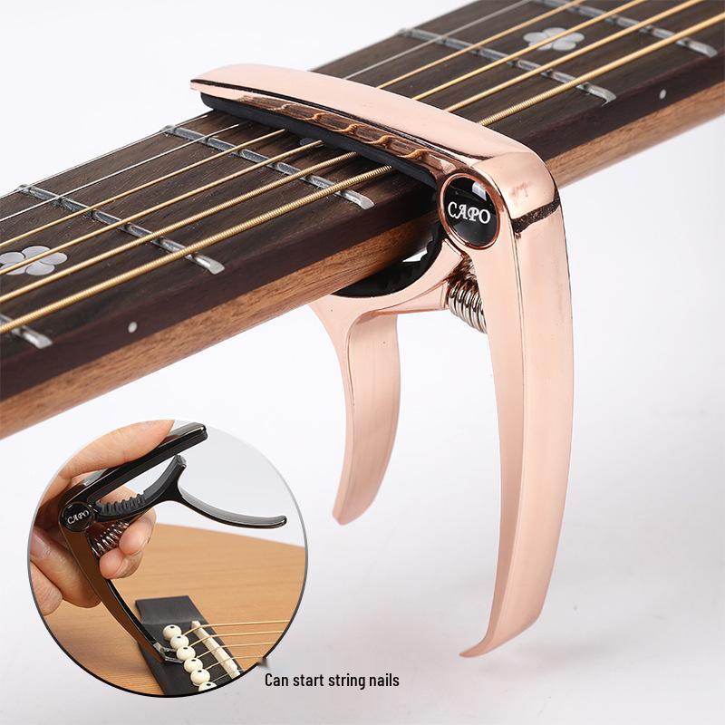 Metal Guitar Capo & Tuner Clip for Acoustic/Electric Guitars & Ukuleles