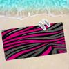 Black White Color Print Zebra Beach Towel Colorful Bath Towels for Girl Microfiber Quick Dry Sand Beach Yoga Spa Gym Pool