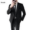 Herren Anzug Slim Fit Koreanischer Stil für Hochzeit - Formale Frühlingsjacke für Bräutigam, Business oder Bankett.