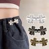 1/4Set Tighten Waist Buckle Alloy Brooches Pins Clip Adjustable Snap Button Jeans Buttons Detachable Clothing Accessories Diy