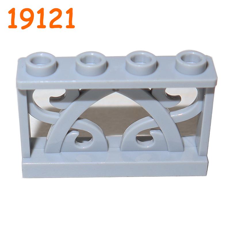 Non-Toxic Fence City Accessories Building Block Moc Part Railing Stair Barrier Ladder Guard Bar Castle Garden Farm Military Assemble Brick