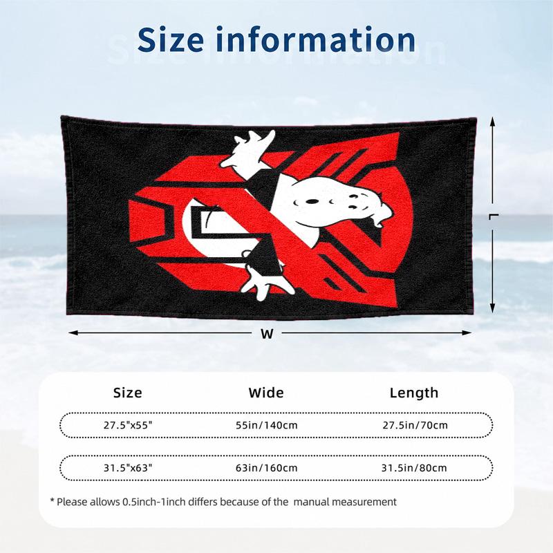 Ghostbusters Microfiber Beach Towel Quick Dry Sand Free Lightweight Beach Towels for Travel Swimming Camping