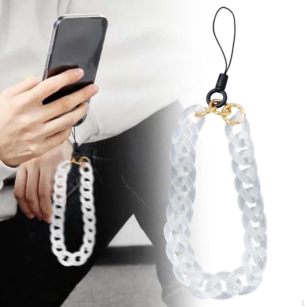 Phone Bracelet Fashion Acrylic Anti Lost Multipurpose Handbag Decoration Keychain Charm Pendant for