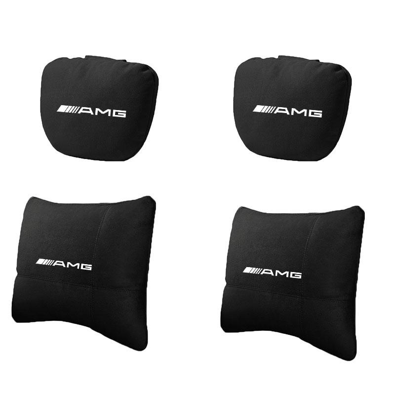 EKR2  For Mercedes Benz W205 W177 W212 W213 W221 W220 W176 ML GT AMG Car Headrest Neck Support Seat Lumbar Cushion Soft Neck Pillow