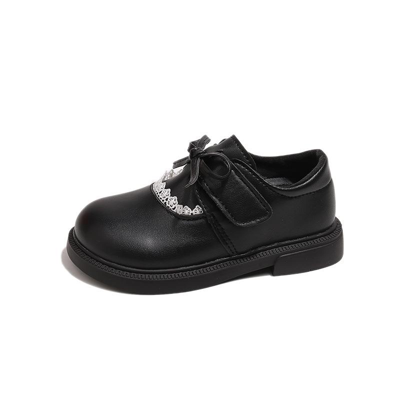 Girls Mary Jane Shoes Bow Princess Shoes Student Soft Sole Versatile Leather Shoes