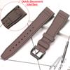 Rubber Silicone Watch Strap for IWC Pilot's Band Quick Release Bracelet Fluororubber Watchband