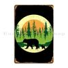 Bear Hiking Nature Metal Plaque Poster Rusty Pub Pub Personalized Classic Tin Sign Poster