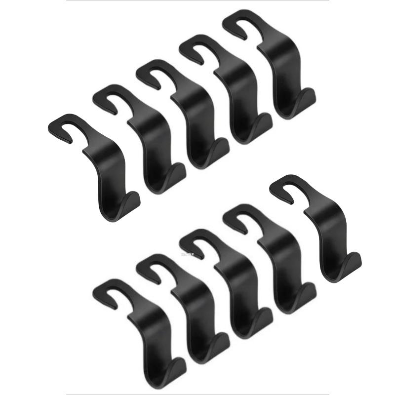 Universelle Auto-Kopfstützenhaken Schwerlast-ABS Rücksitzaufhänger für Handtaschen Lebensmittel Mäntel Regenschirm Auto-Organizer-Zubehör