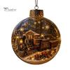 Sfere di Plastica Antirottura Ornamento Storia di Natale Luminoso, Mini Scena Festiva nella Sfera, Decorazioni Luminose Regalo Sfera Trasparente da Appendere all'Albero di Natale
