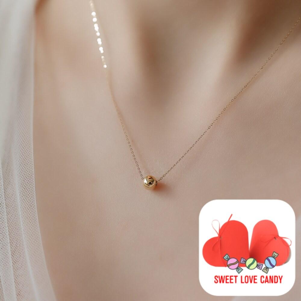 

[+Sweet Love Candy Package] The Day the Moon Loves Starlight 14K Gold Necklace + Pink+ 14K red gold