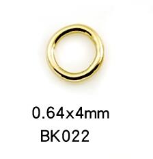 XD BK022 14k Filled Gold Rings DIY Closed Circle Necklace Clasp with Jump Ring, Gold Ring Jewelry Special Circle 14K filled gold