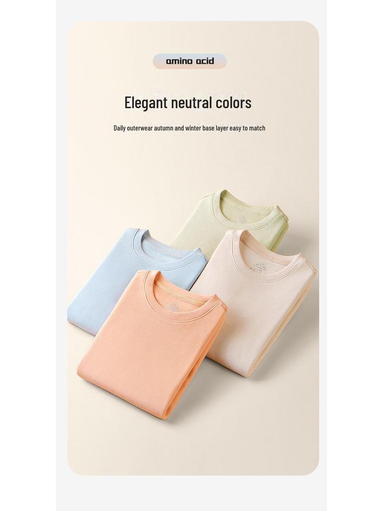 Tencel Termiskt Fleece Underkläder: Mjuk, Varm Underställströja för Pojkar och Flickor, Perfekt för Höst och Vinter.